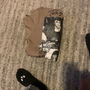 Brown Graphic Hoodie